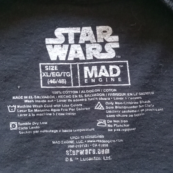 Star Wars Wanted The Mandalorian Baby Yoda Black Shortsleeve T-Shirt XL - Picture 6 of 6